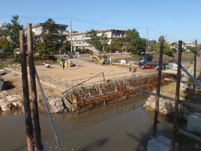 作業ヤード路盤整備