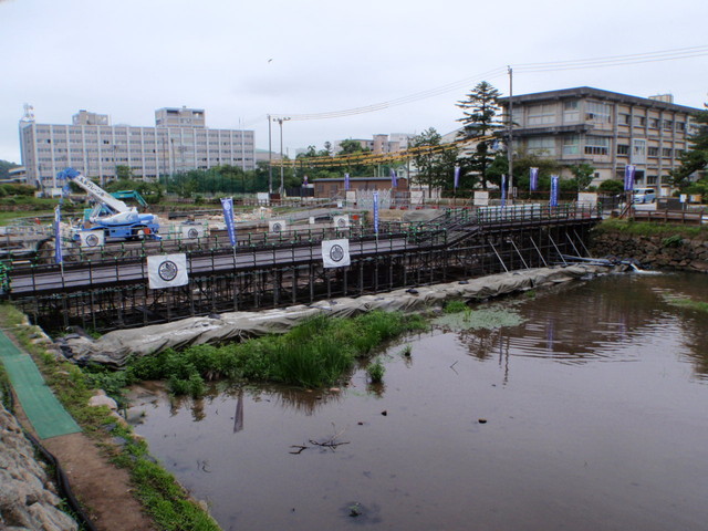 見学用足場完成