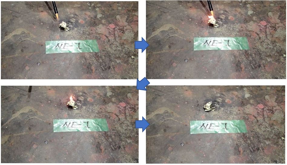 ハクリタイト延焼1