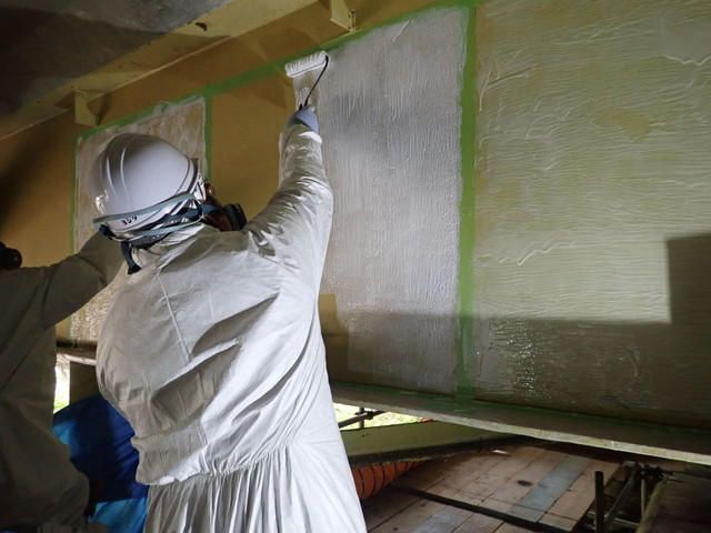 塗膜剥離剤塗布