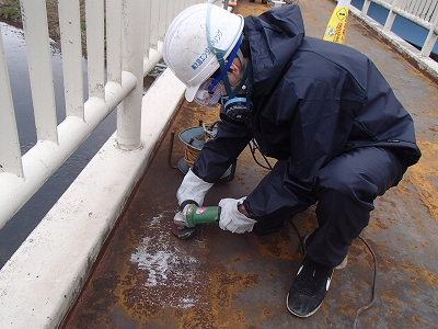 既設鋼床版ケレン